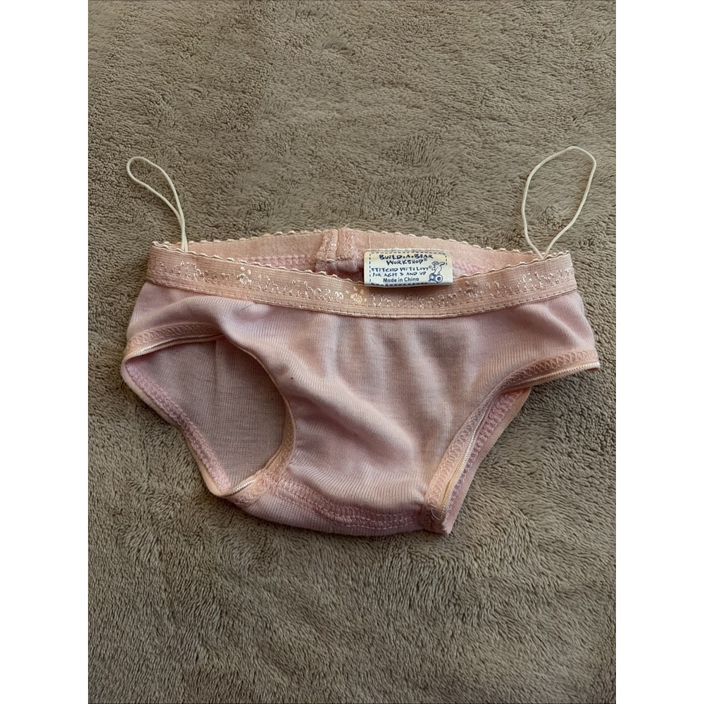 Build A Bear Pink Cotton Underwear Undies Panties Girl Briefs Teddy Clothes